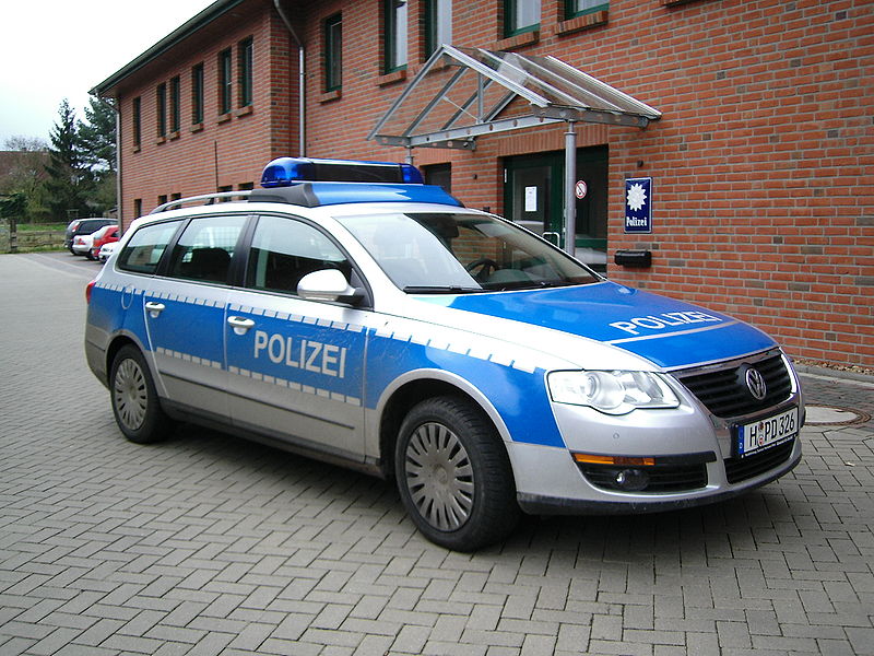 Foto mit Polizeiauto